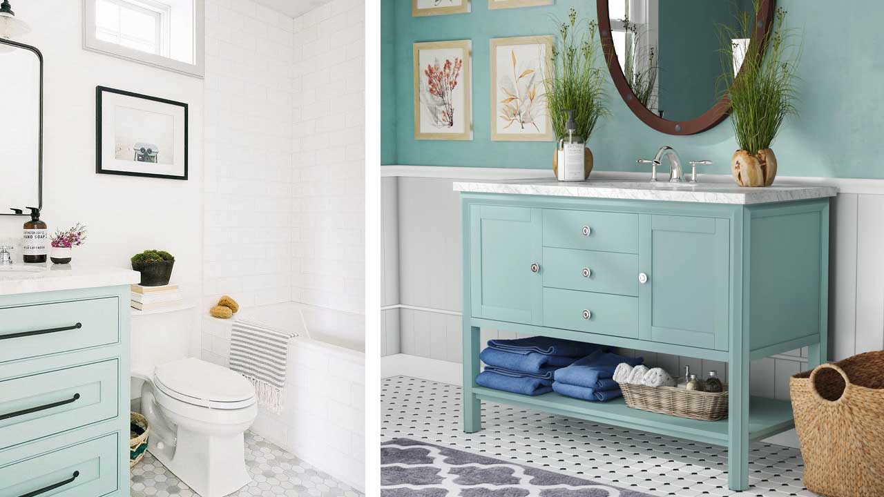 bathroom cabinet colors 2022