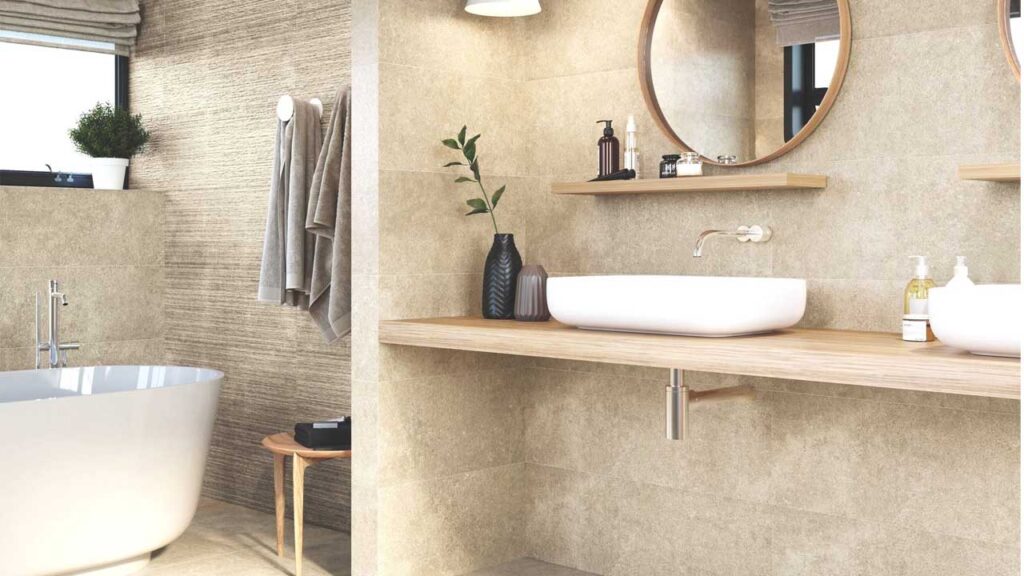 24 Ideas for Textured Bathroom Wall Tiles