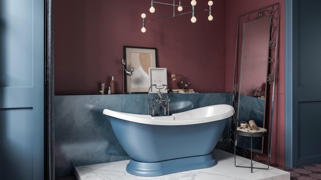 Exotic Bathroom Style With Accent Linghting
