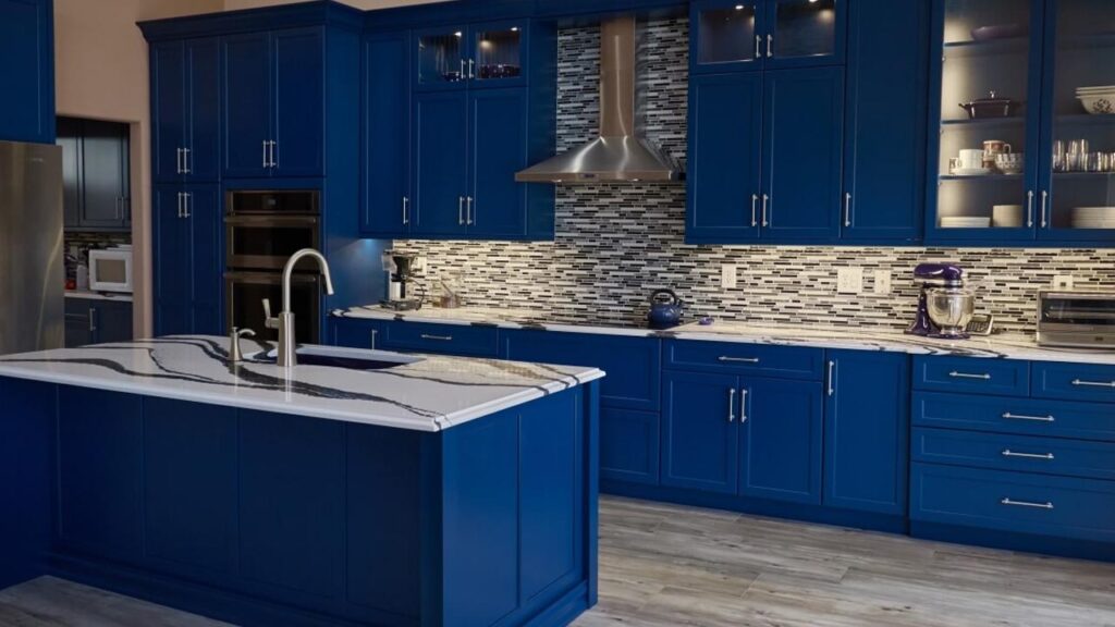 Bright Blue Kitchen