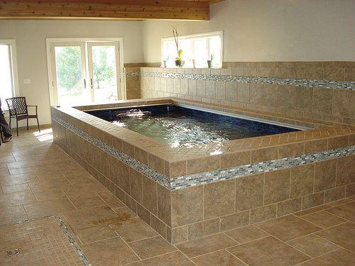 Indoor Pool In Walk-Out Basement