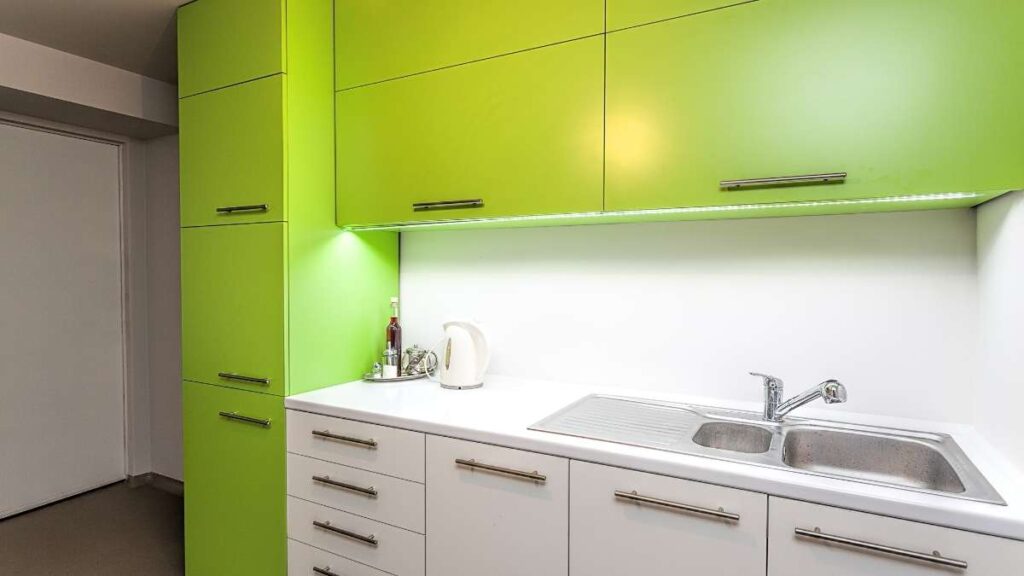 Green Kitchen Cabinet