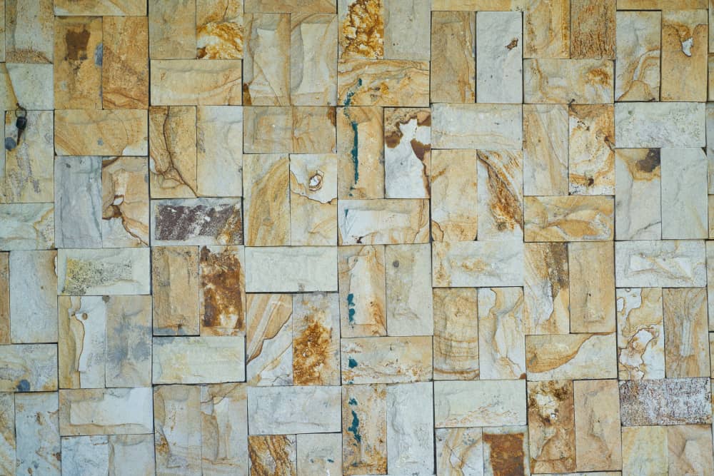 Natural Stacked Stone Backsplash Tiles For Kitchens
