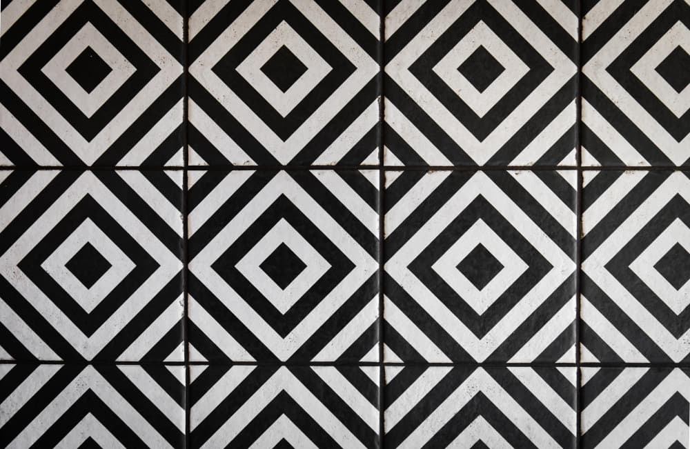 Tile With Geometric Pattern