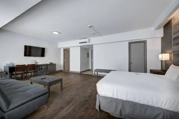 ADA-compliant guest suite with universal design features in a home remodel