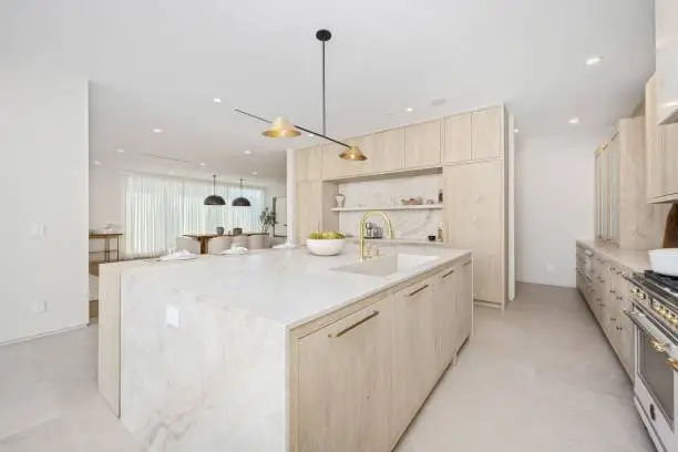 Modern kitchen and bathroom remodeling with cohesive design elements