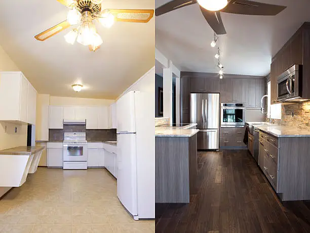 Before and after kitchen renovation by expert remodelers near me