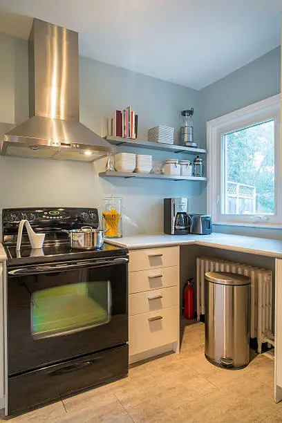 Small budget kitchen remodel with space-saving storage solutions