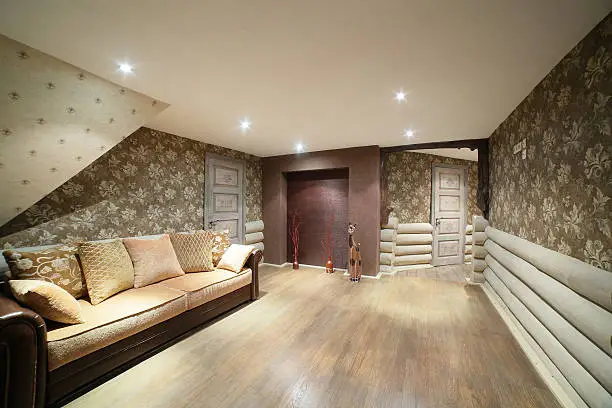 Basement with layered lighting and cozy ambiance – basement remodeling