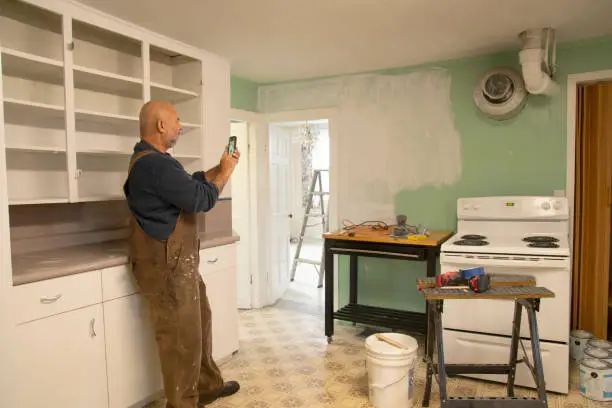Kitchen and bathroom remodeling in a preserved historic home