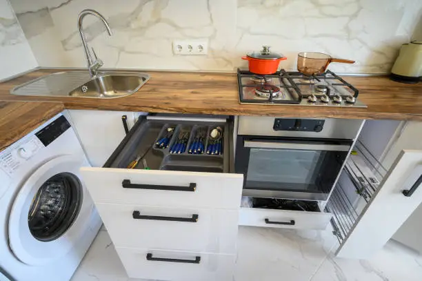 small kitchen remodel with space-saving solutions