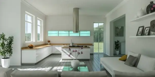 Serene home interior, reflecting KBR’s soundproofing expertise in kitchen and bathroom remodeling.