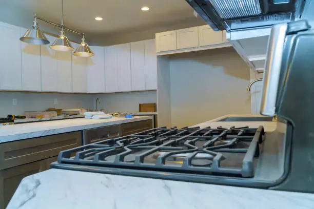 Chefs’ durable kitchen finishes by KBR’s kitchen renovation near me in Fairfax showrooms.
