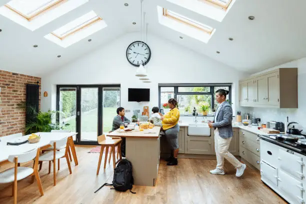 Spacious home interior with wide doorways, reflecting KBR’s universal design in kitchen and bathroom remodeling for all ages.