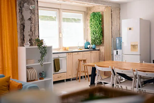 Eco-conscious kitchen renovation near me with recycled materials and energy-efficient appliances by KBR Kitchen & Bath.
