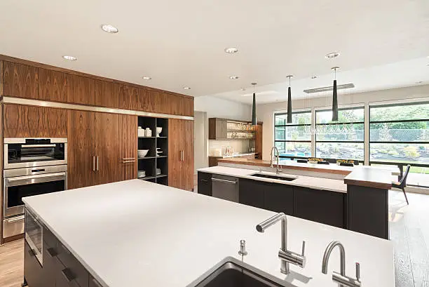 Multigenerational kitchen with dual work zones, showcasing KBR Kitchen & Bath’s kitchen and bathroom remodeling expertise.