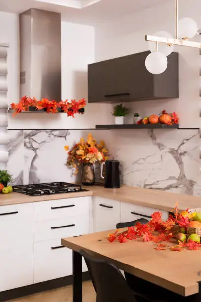 Kitchen with fall upgrades like affordable backsplashes