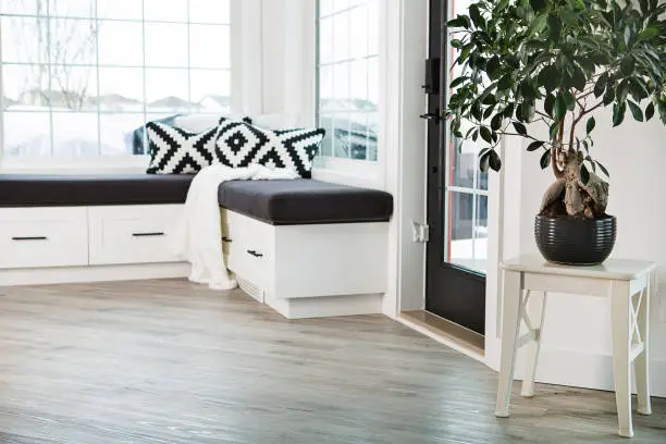 Sunroom with smart storage and energy-efficient features