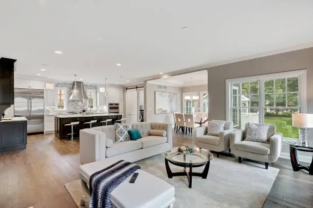 Home with expanded layout and seamless integration